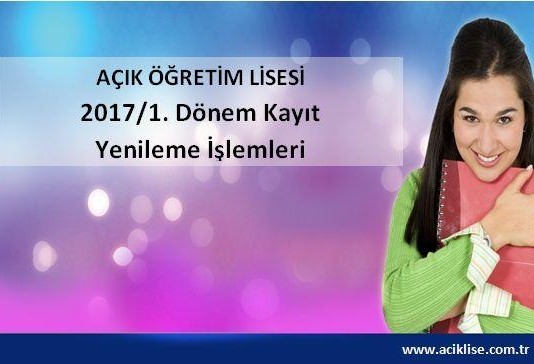 aöl kayıt yenileme açık lise kayıt yenileme