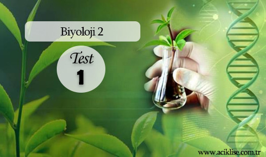 Biyoloji 2 - Test 1 | Açık Öğretim Lisesi