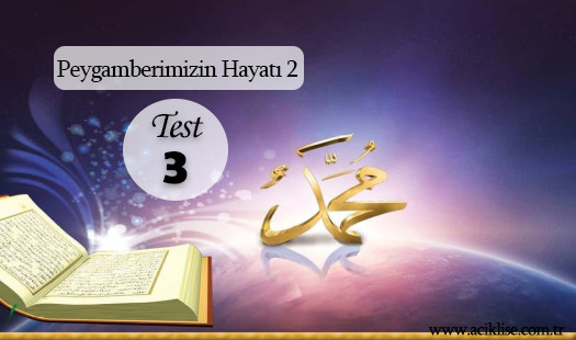 Seçmeli Peygamberimizin Hayatı 2 Test 3 | Açık Öğretim Lisesi